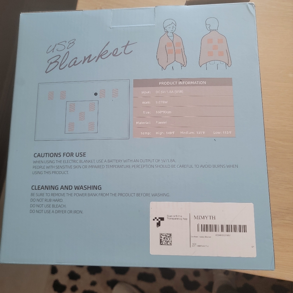 Wearable USB Heated Blanket - Picture 3 of 7